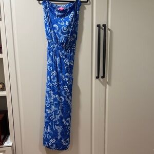 Lilly Pulitzer Blue and White Swirl Dress